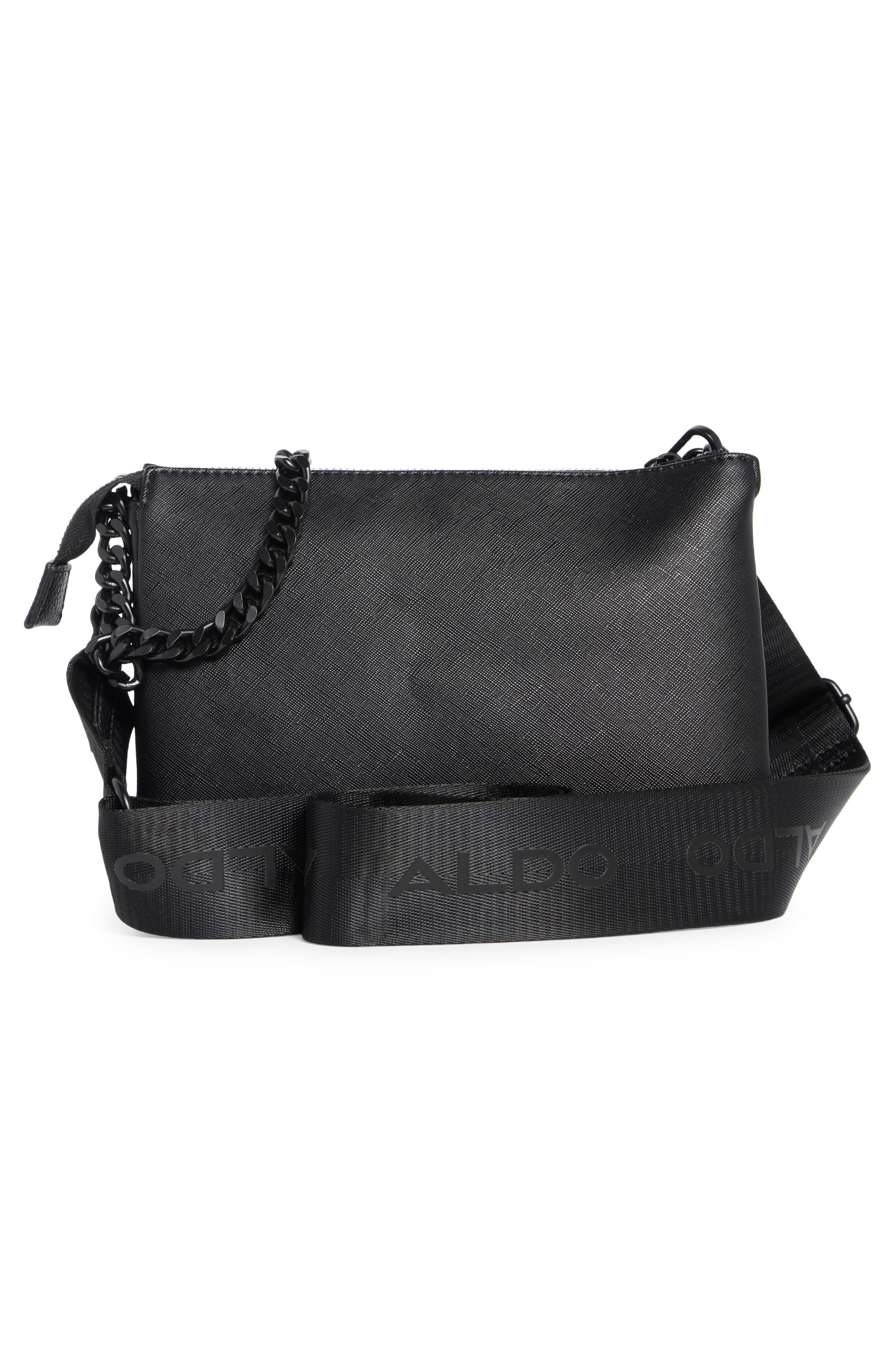 ALDO Alaeteriell Crossbody Bag, Alternate, color, Black