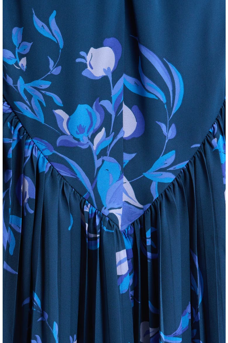 Niva Floral Midi Sundress, Alternate, color, NAVY-BLUES