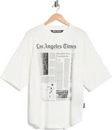 Palm Angels LA Times News Oversize Graphic T-Shirt