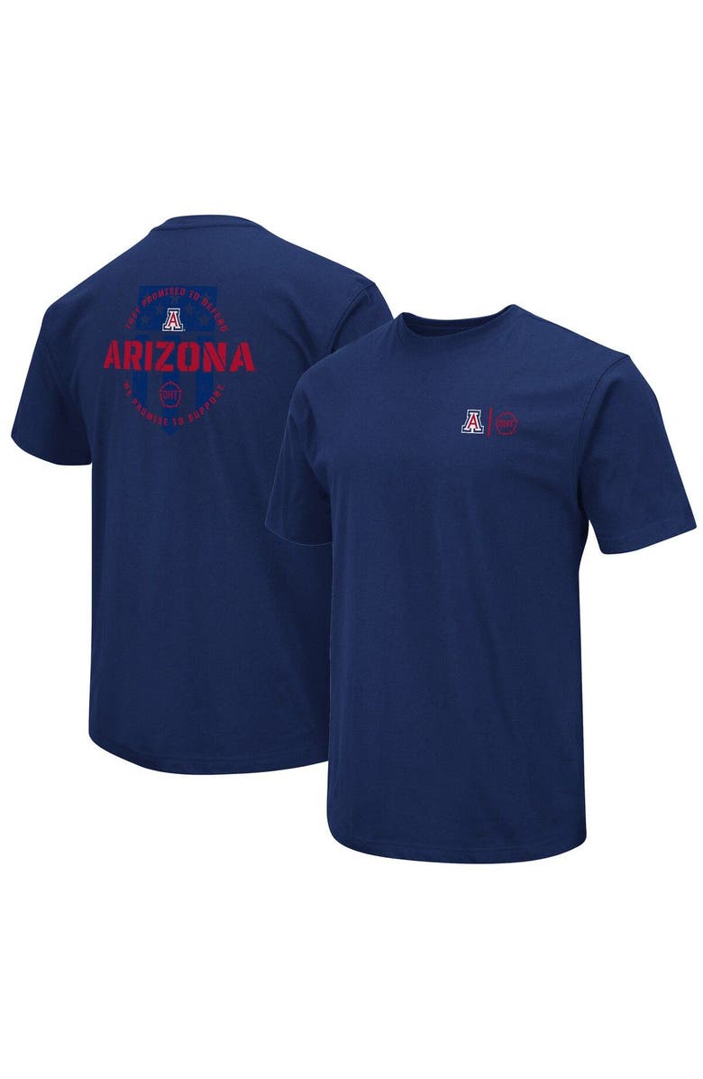COLOSSEUM Men's Colosseum Navy Arizona Wildcats OHT Military Appreciation T-Shirt, Main, color, Navy
