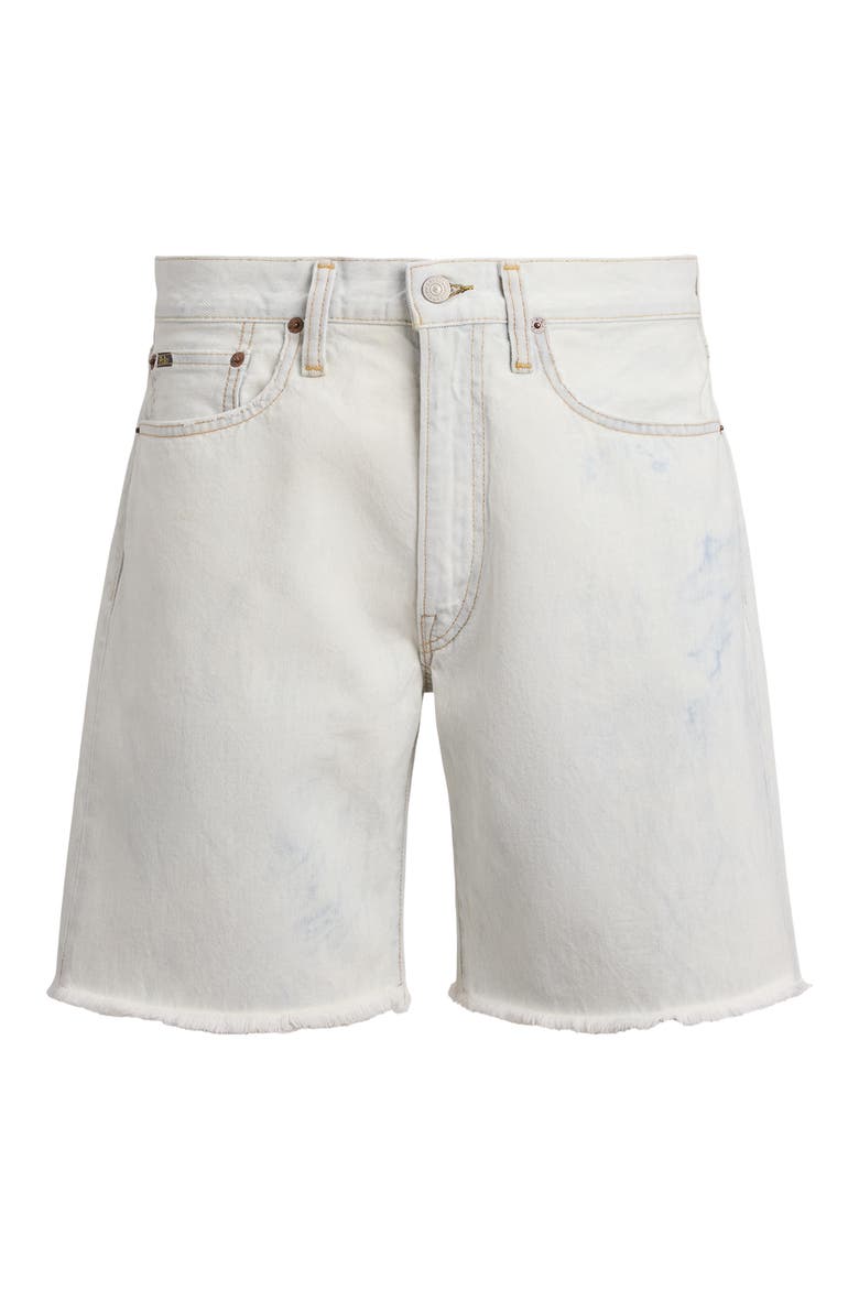 Classic Fit Frayed Hem Denim Shorts, Alternate, color, CLEARWATER