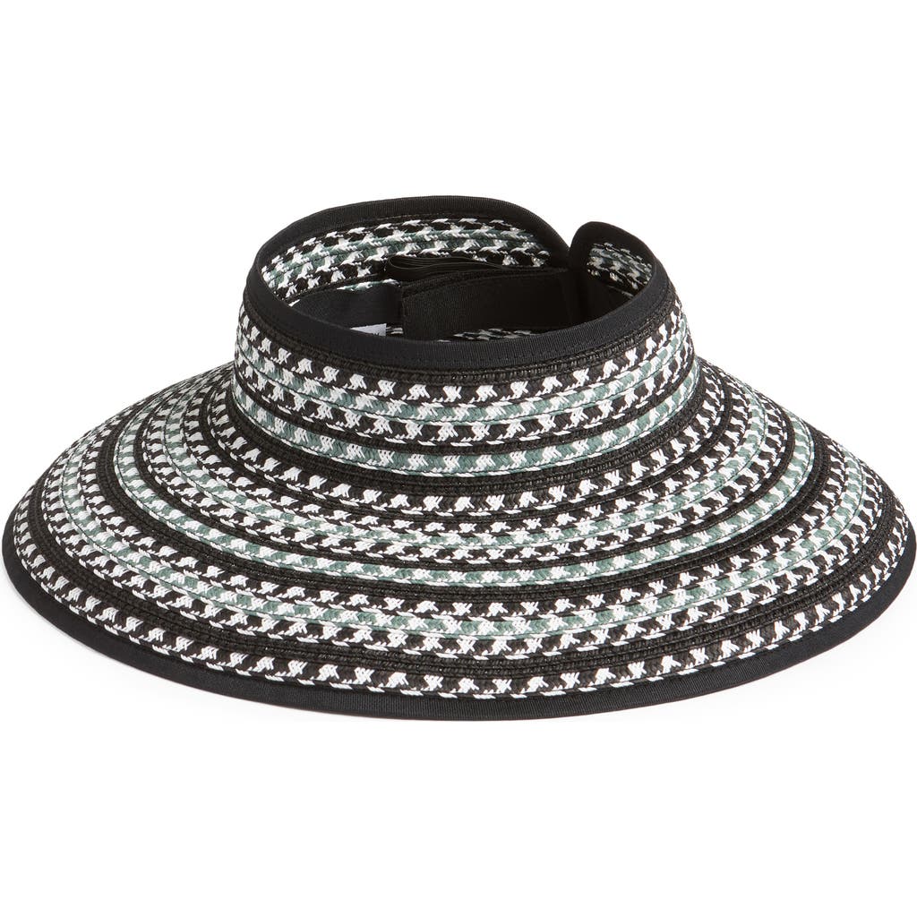 Nordstrom Packable Full Brim Visor In Black Combo