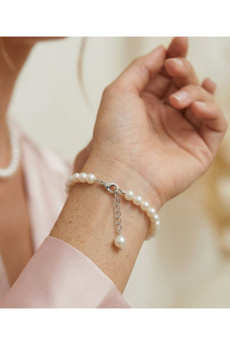 7.5-8.5mm White Freshwater Pearl Adjustable Bracelet, Alternate, color, White Pearls