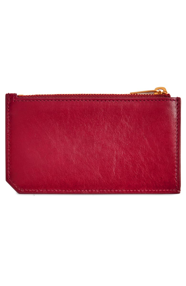 Saint Laurent ZIPPED FRAGMENTS CC, Alternate, color, Dark Ruby