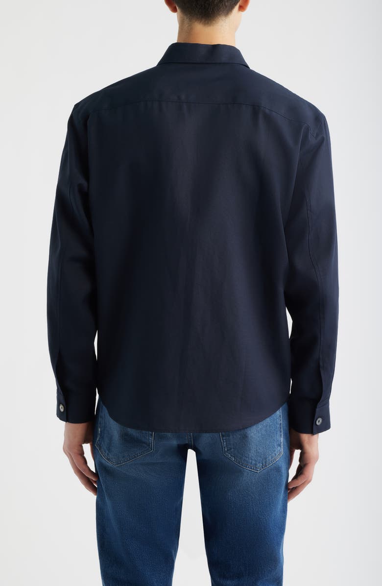 FRAME Solid Button-Up Shirt, Alternate, color, Dark Navy