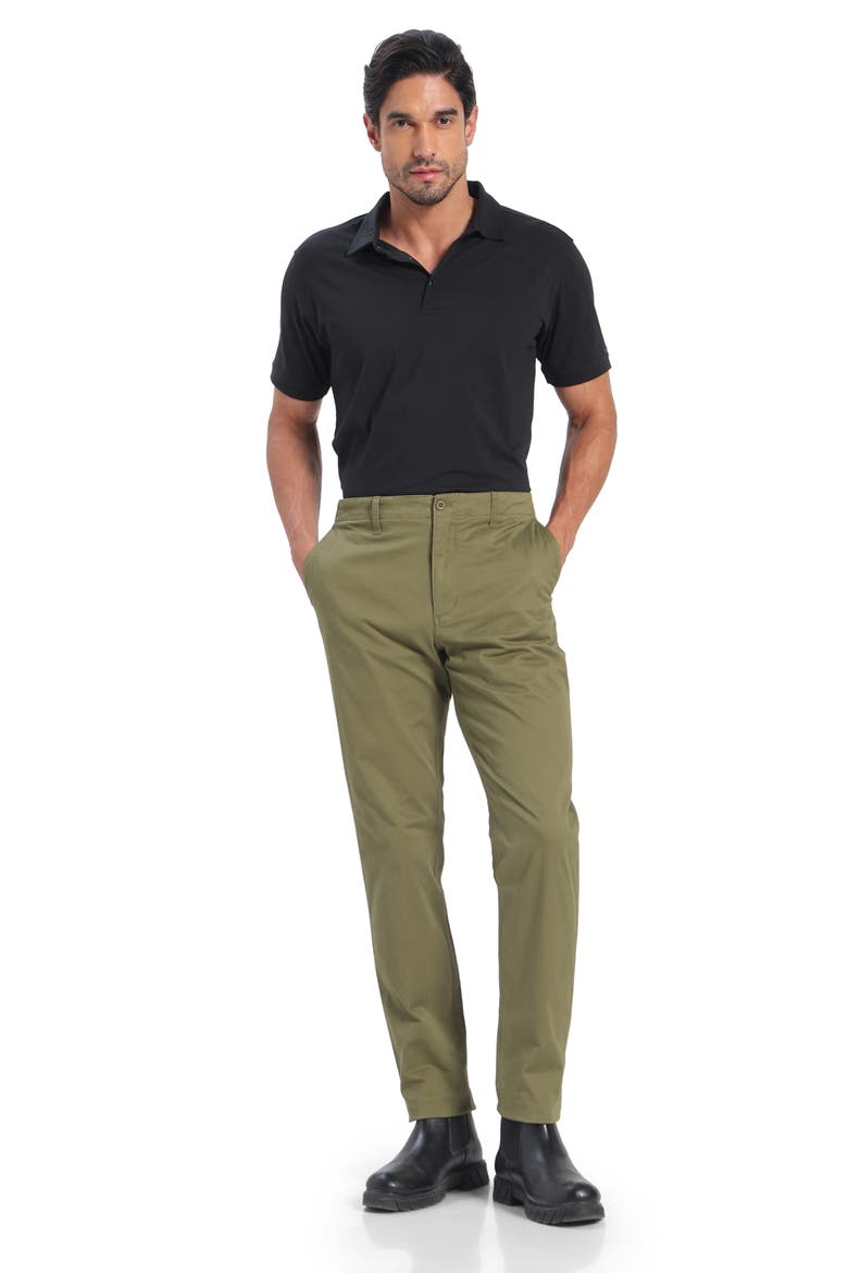 Men's Stretch Cotton Chino Pants, Alternate, color, Olive
