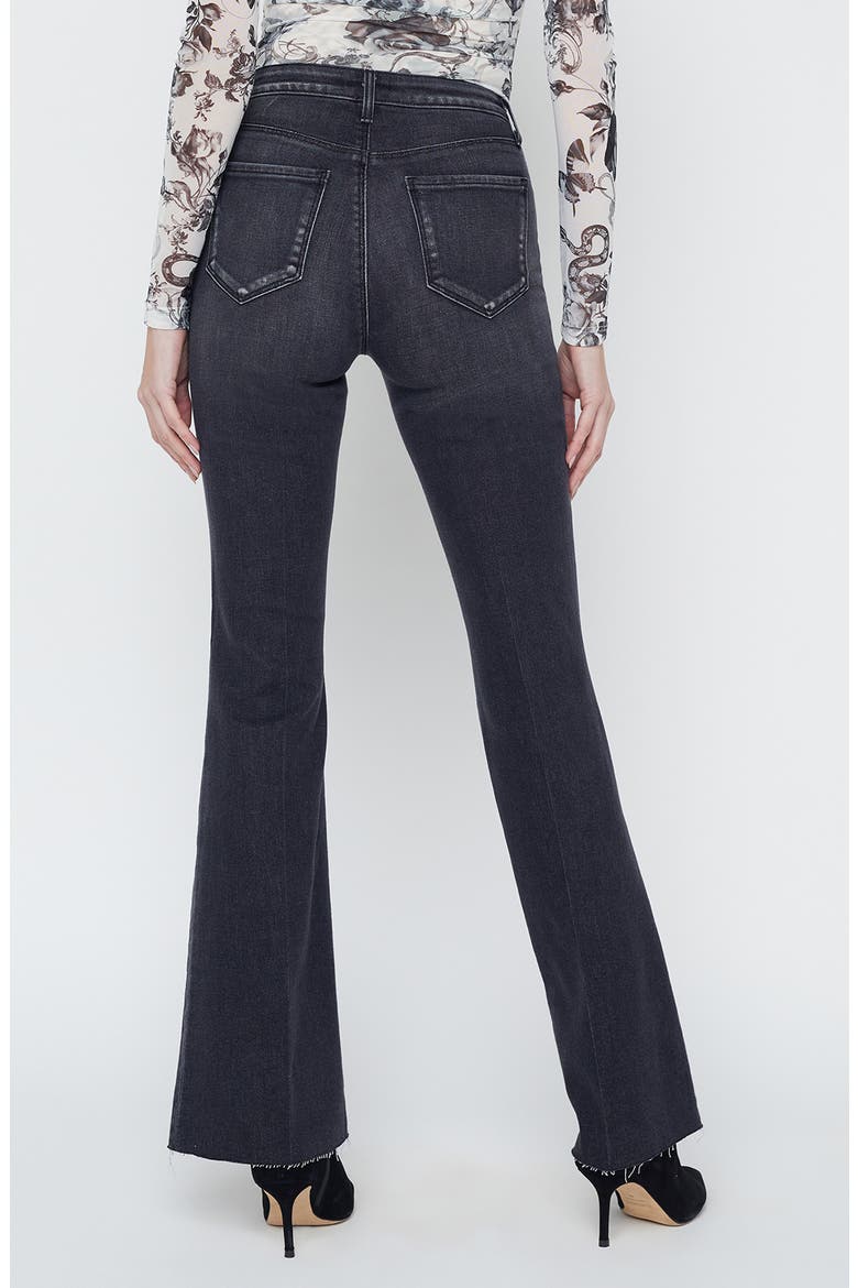 Sera Flare Jeans, Alternate, color, OBSIDIAN