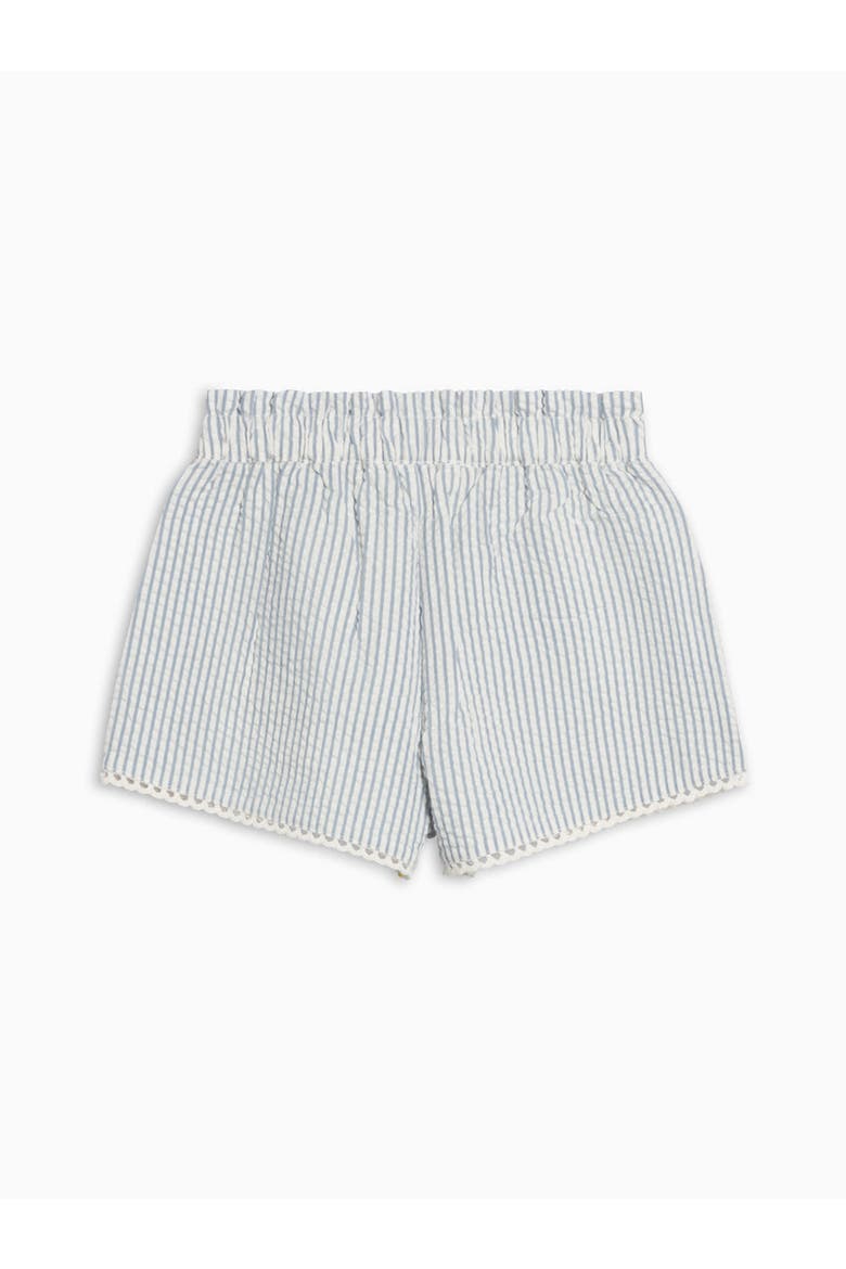 Organic Patty Scalloped Trim Short, Alternate, color, Shore Stripe/Sea