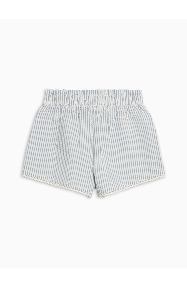 Colroed Organics Organic Patty Scalloped Trim Short, Alternate, color, Shore Stripe/Sea