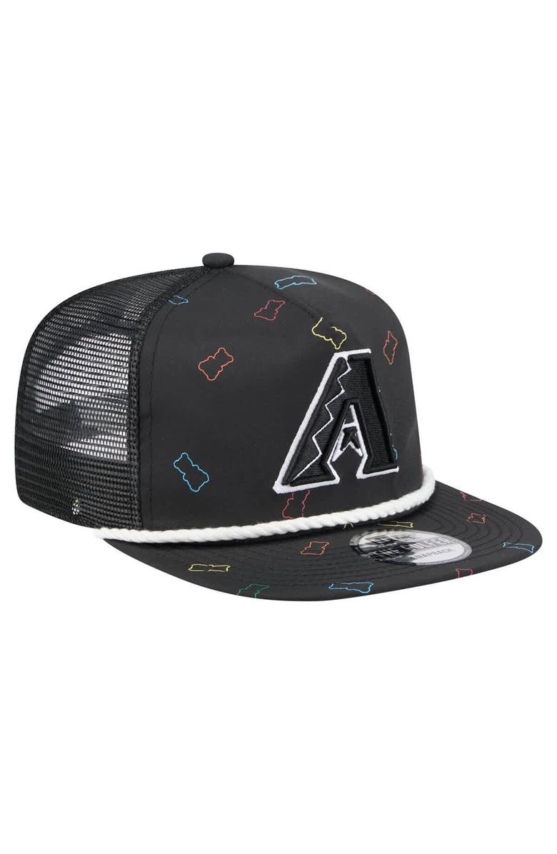 New Era Men's New Era  Black Arizona Diamondbacks Gummy Golfer Trucker Adjustable Hat, Alternate, color, 