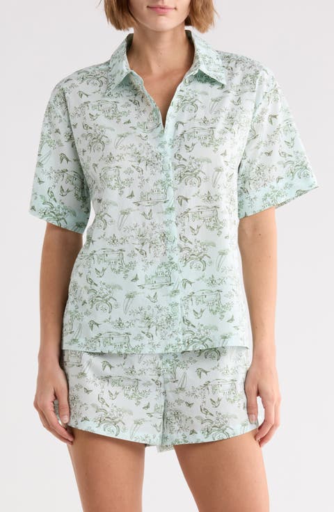 Patterned Shortie Pajamas