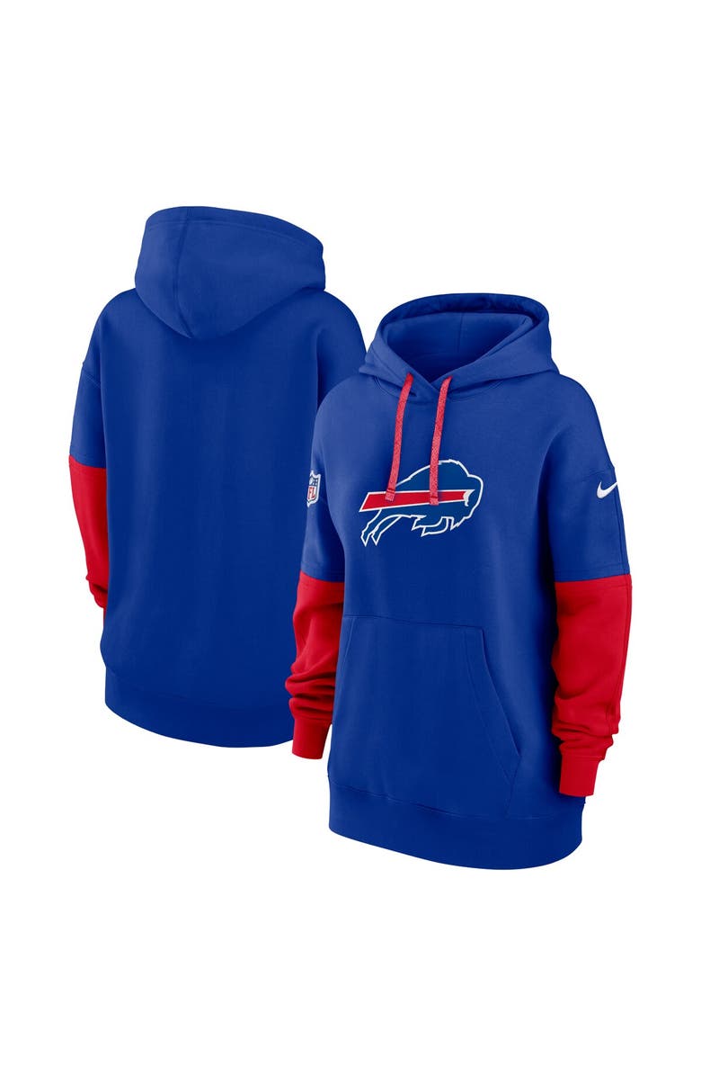 Nike Women's Nike Royal Buffalo Bills 2024 Sideline Essential Fleece Pullover Hoodie, Main, color, 