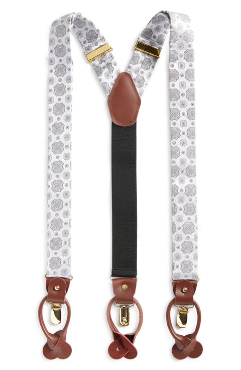 Silk Medallion Suspenders