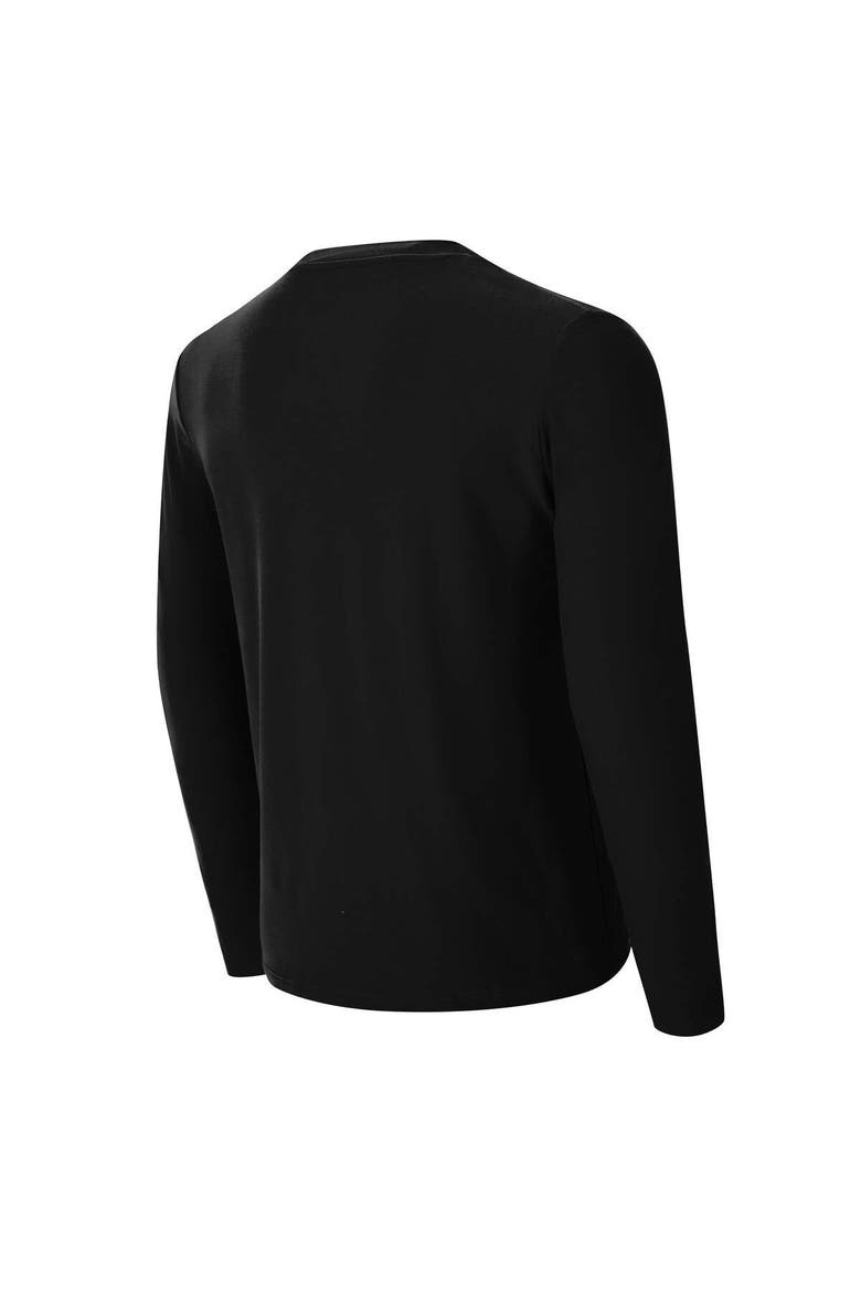 Men's Concepts Sport  Black Las Vegas Raiders Chestnut Long Sleeve Top & Pants Set, Alternate, color, Black
