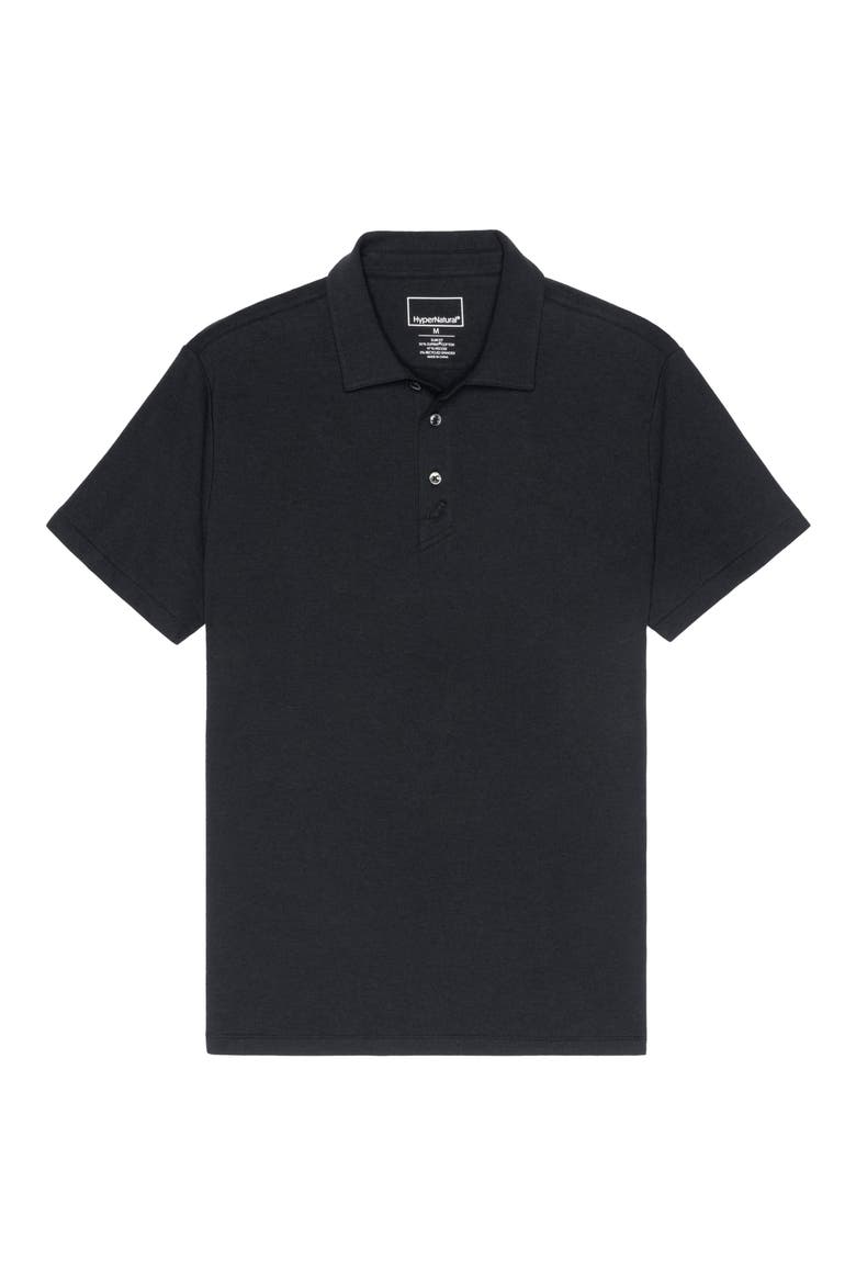 Dagger Supima® Cotton Blend Slim Fit Polo, Alternate, color, MAGPIE BLACK