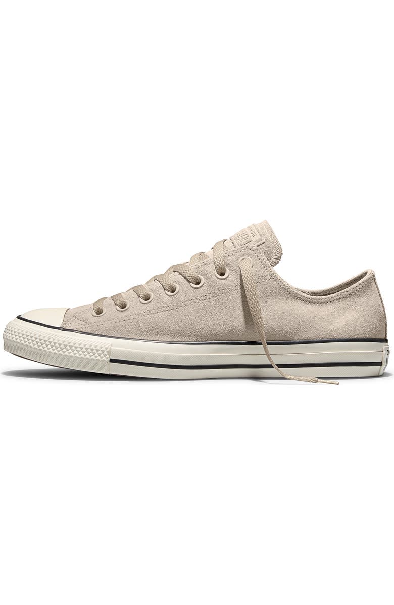 Converse Chuck Taylor All Star Suede Low Top Sneaker, Alternate, color, Papyrus/ Black/ Egret