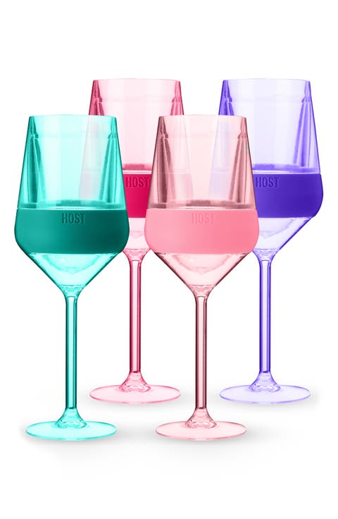 Stemmed Wine FREEZE Cooling Cup Set of 4