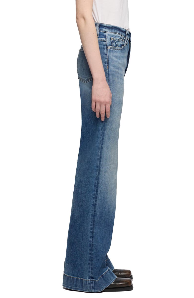 7 For All Mankind Dojo Tailorless Wide Leg Trouser Jeans, Alternate, color, 