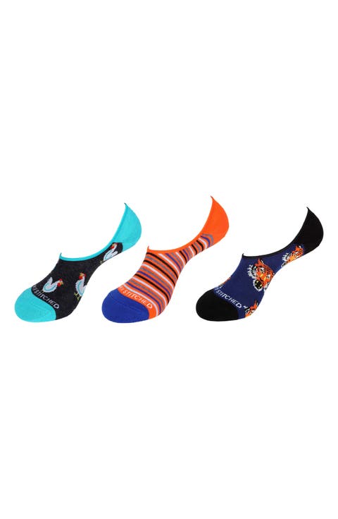 Assorted 3-Pack No Show Socks