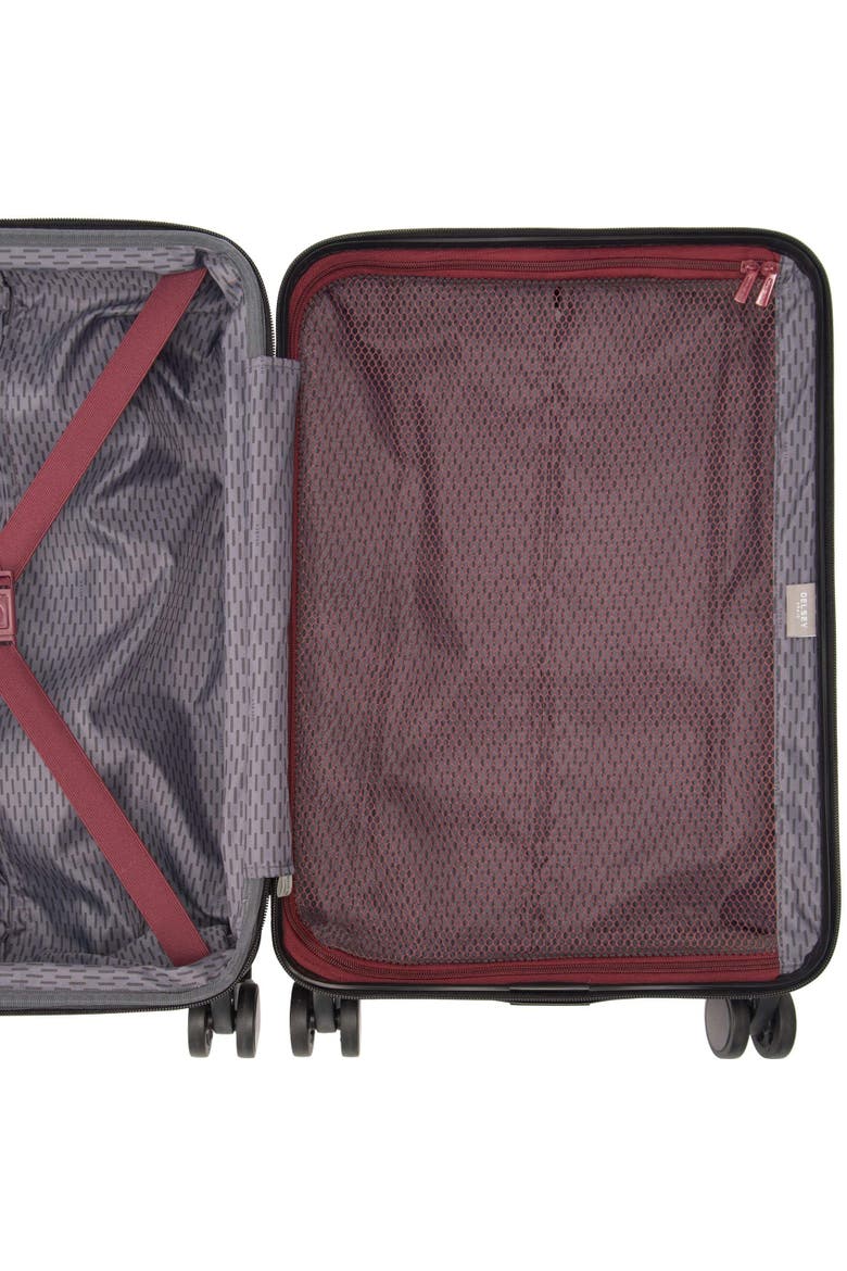 Delsey Alexis Lightweight Luggage-Checked Medium, Alternate, color, Burgundy