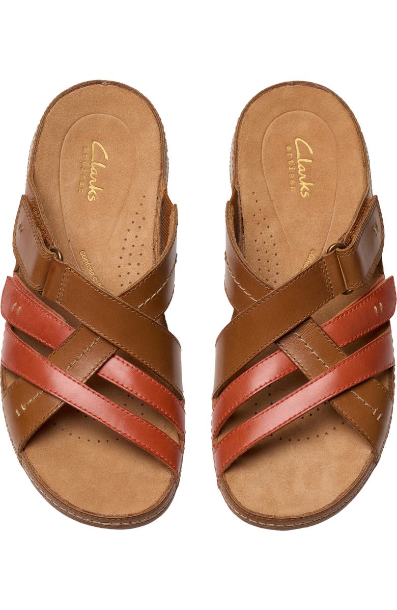 Clarks<sup>®</sup> Cecily Slide Sandal, Alternate, color, Tan Combi