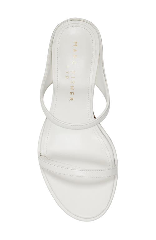 Marc Fisher Ltd Alonde Slide Sandal In White