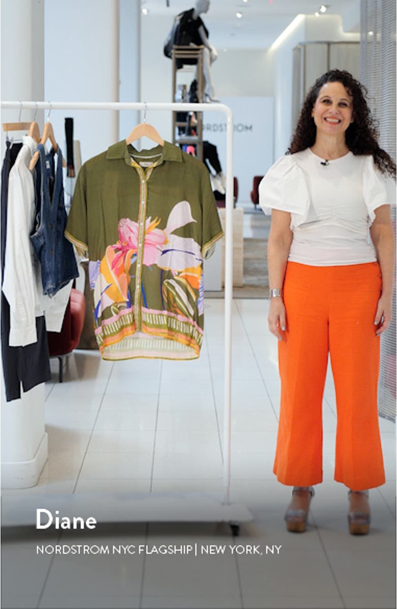 Milan Leafy Cover-Up Shirt, sales video thumbnail