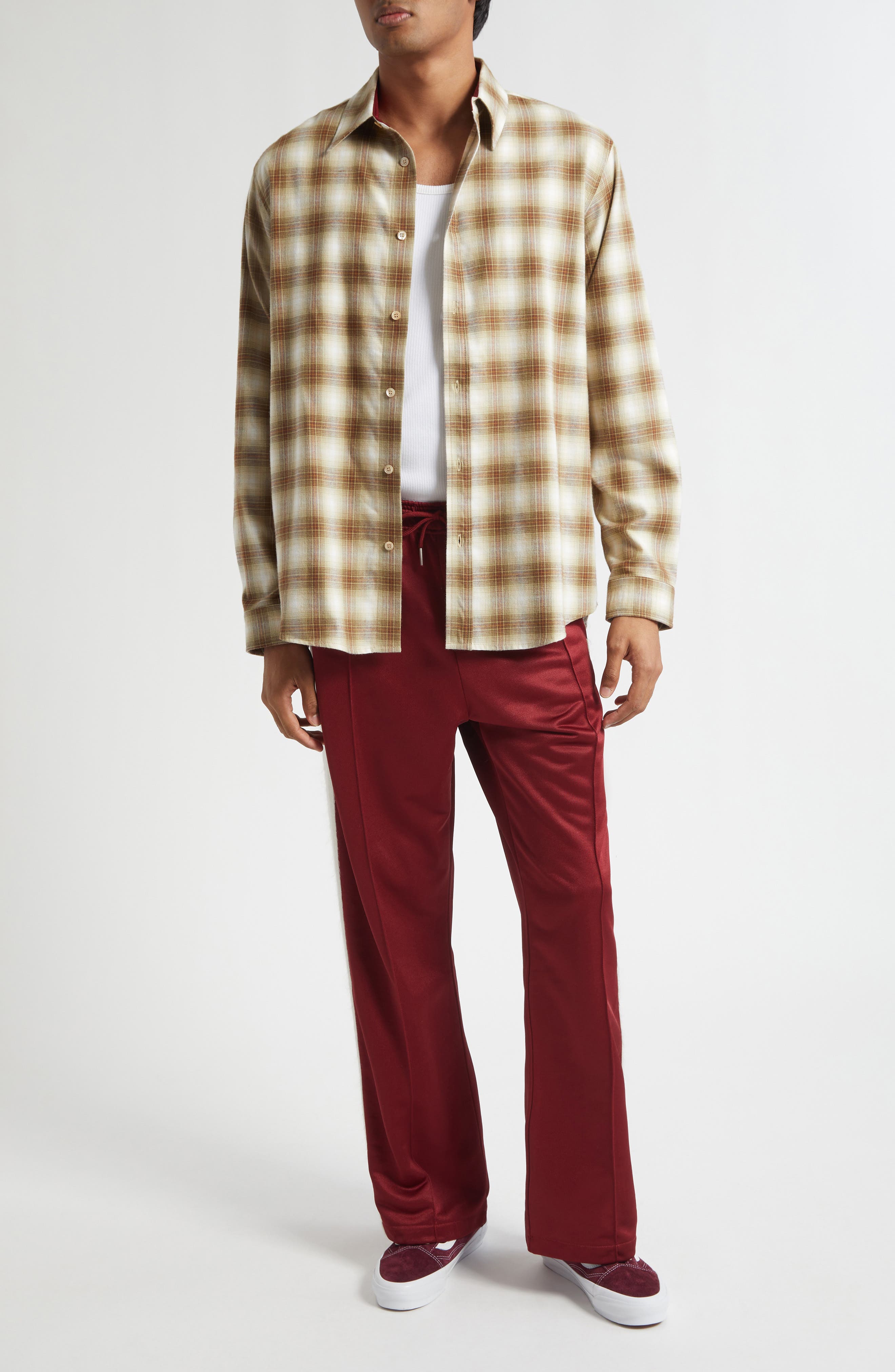 Flynn Plaid Flannel Button-Up Shirt - image 2