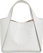 Stella McCartney Perforated Logo Faux Leather Crossbody Tote