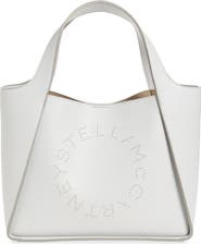 Stella McCartney Perforated Logo Faux Leather Crossbody Tote