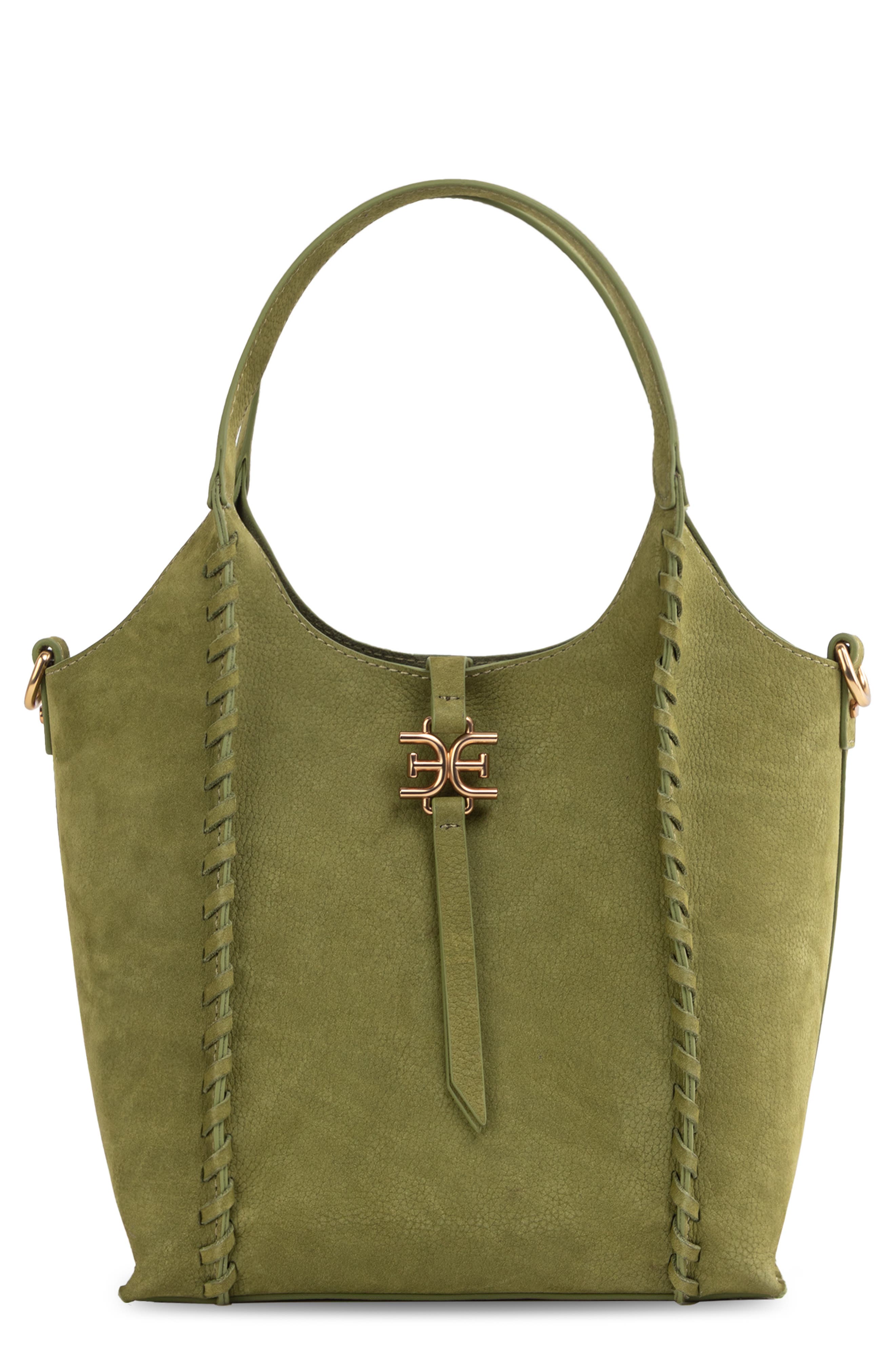 Sam Edelman Mini Sylvia Leather Crossbody Bag, Main, color, Pistachio