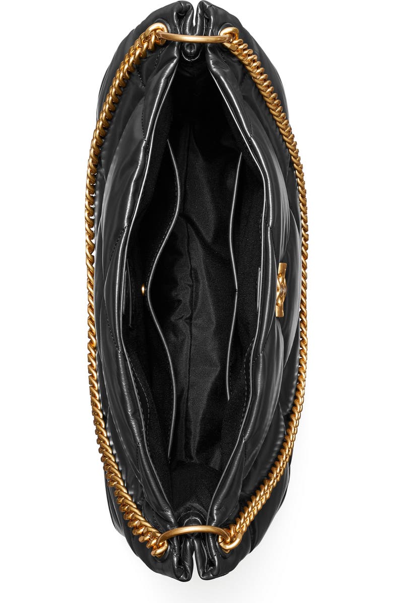 Tory Burch Kira Diamond Quilted Leather Hobo Bag, Alternate, color,