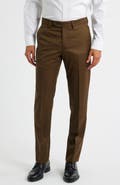 Berle Flat Front Worsted Wool Gabardine Pants