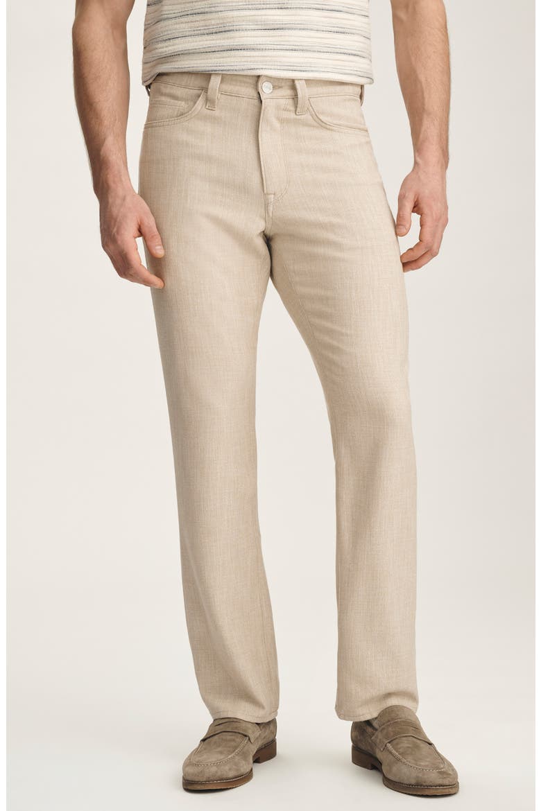 Charisma Relaxed Straight Leg Twill Pants, Main, color, WHEAT CROSS TWILL