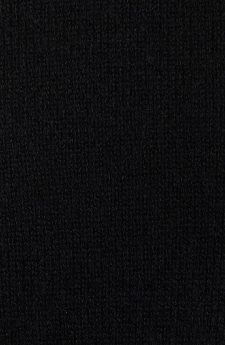 Griffen Double Trim Wool & Cashmere Crewneck Sweater, Alternate, color, Black/ Ivory