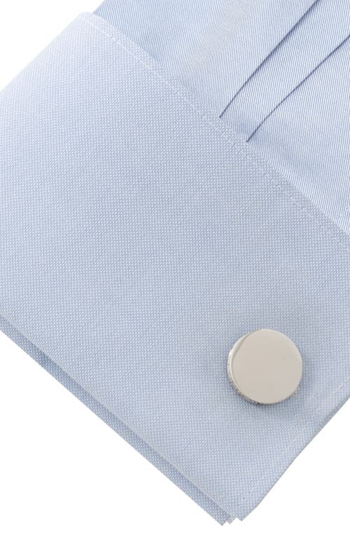 Cufflinks, Inc . Engravable Stainless Steel Cuff Links In Gray