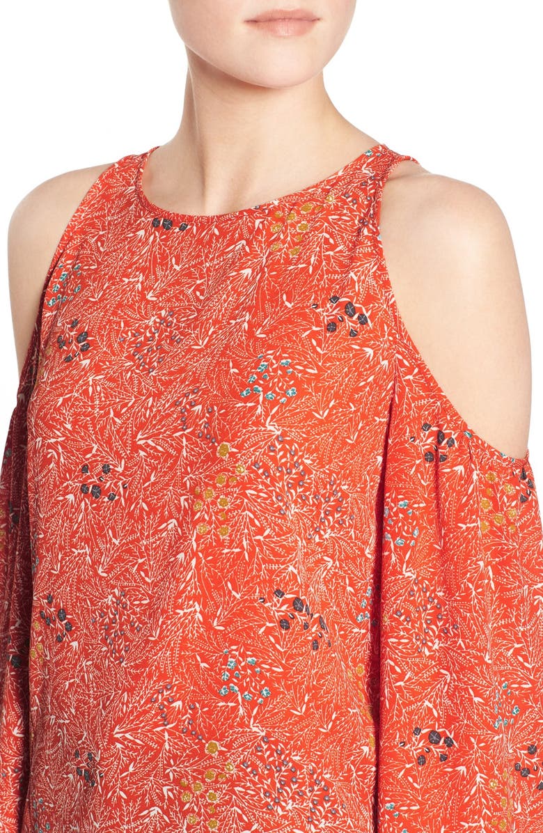 Chelsea28 Print Cold Shoulder Blouse, Alternate, color, 