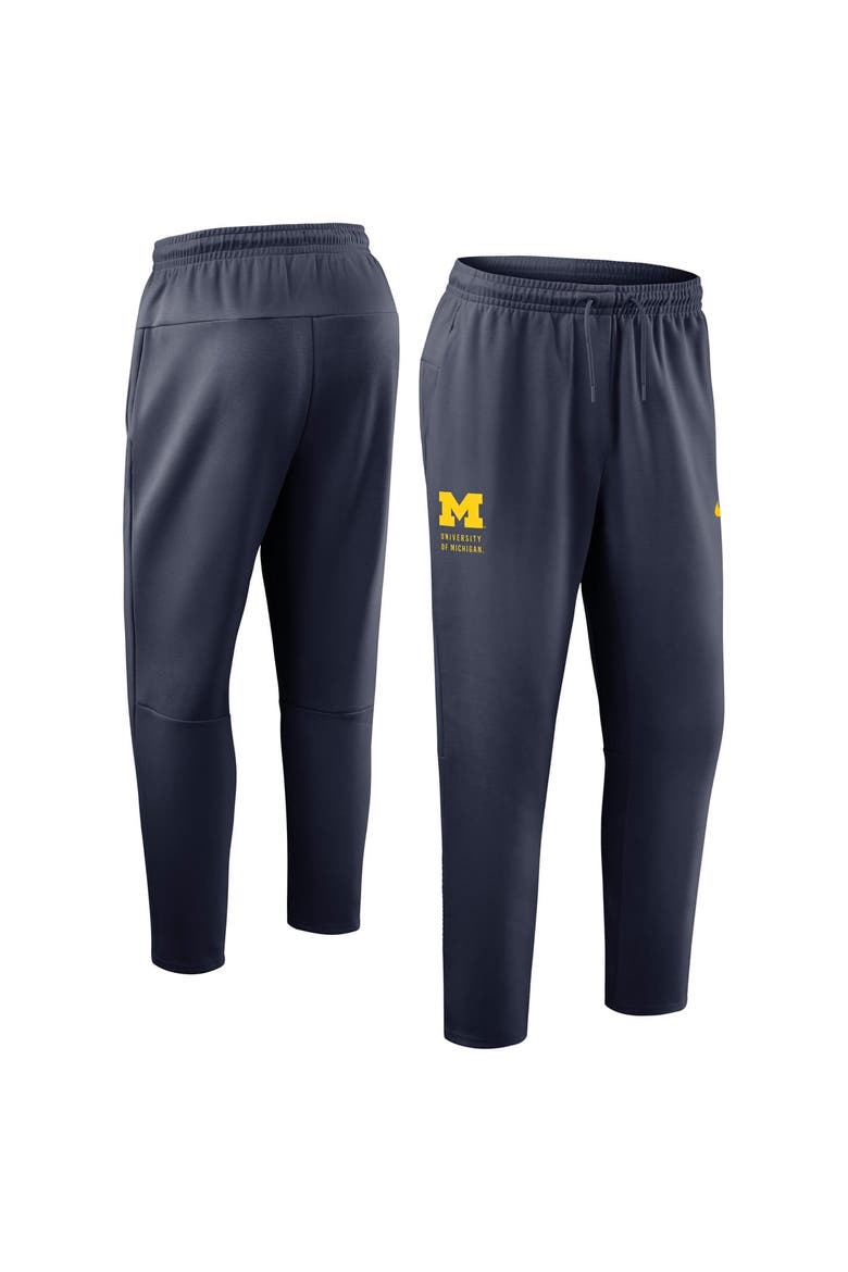 Men's Nike Navy Michigan Wolverines Primary Dri-FIT Taper Pants, Main, color, Navy