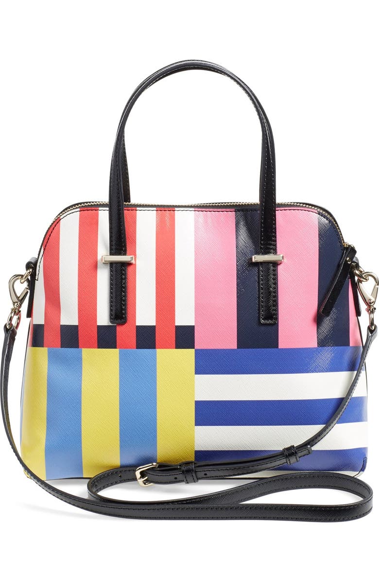 Kate Spade New York 'flag stripes maise' satchel, Alternate, color,