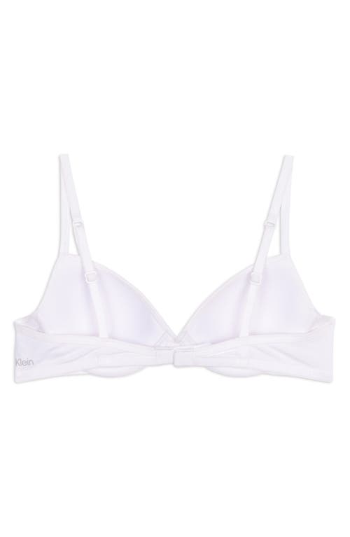 Shop Calvin Klein Kids' Underwire Bra In White