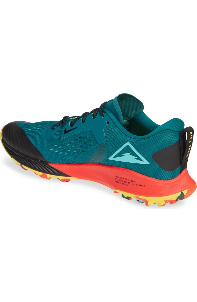 Nike Air Zoom Terra Kiger 5 Trail Running Shoe, Alternate, color, Geode Teal/ Green/ Black
