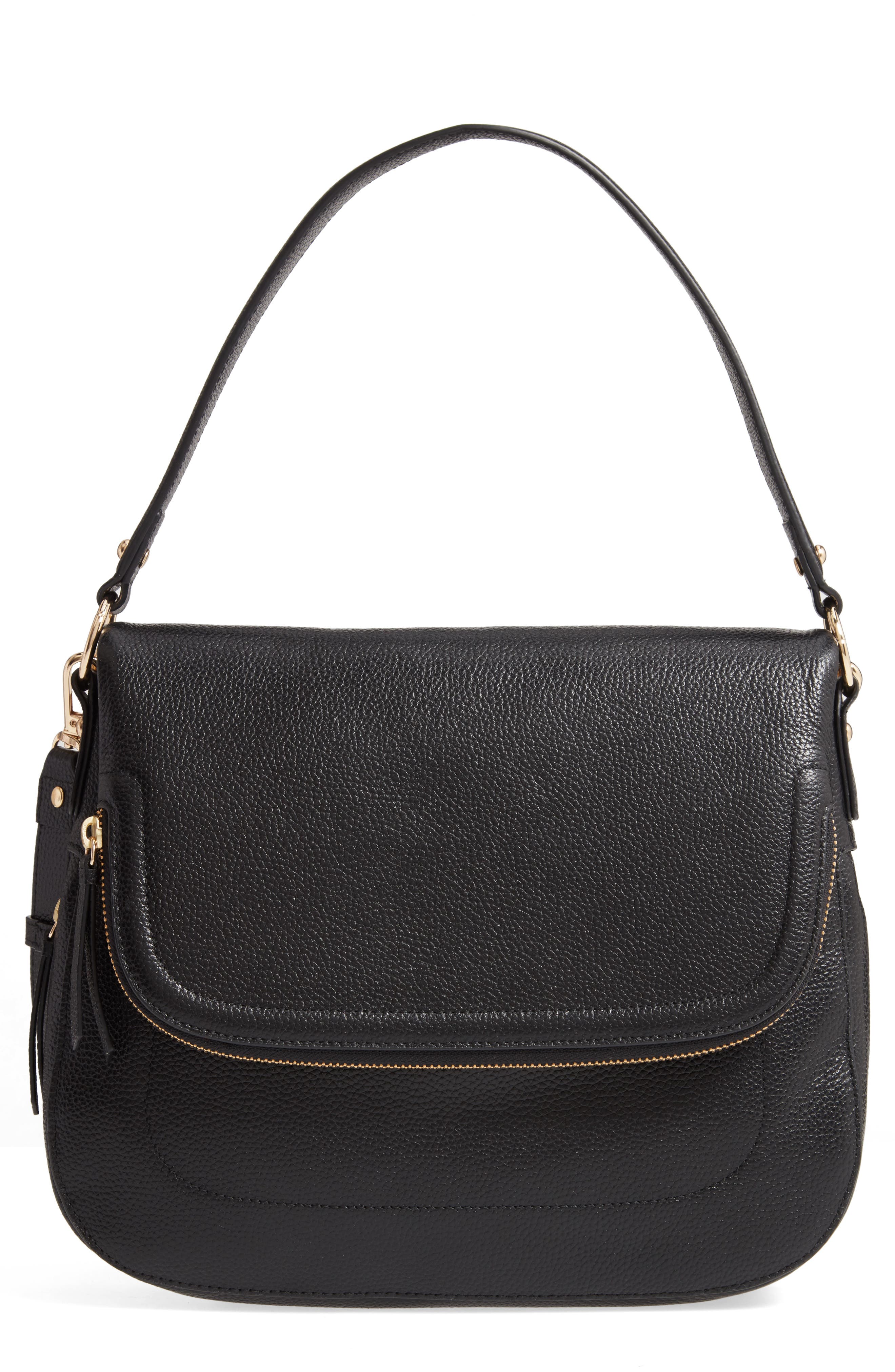 Nordstrom Bella Leather Crossbody Bag, Main, color, 