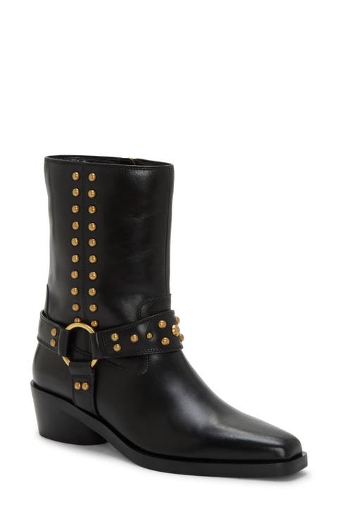 ショートブーツ・ブーティ Lisa Ankle Boots in Black Leather LA BOTTEGA DI LISA Ankle Boots Side Zip Booties Size EUR 37