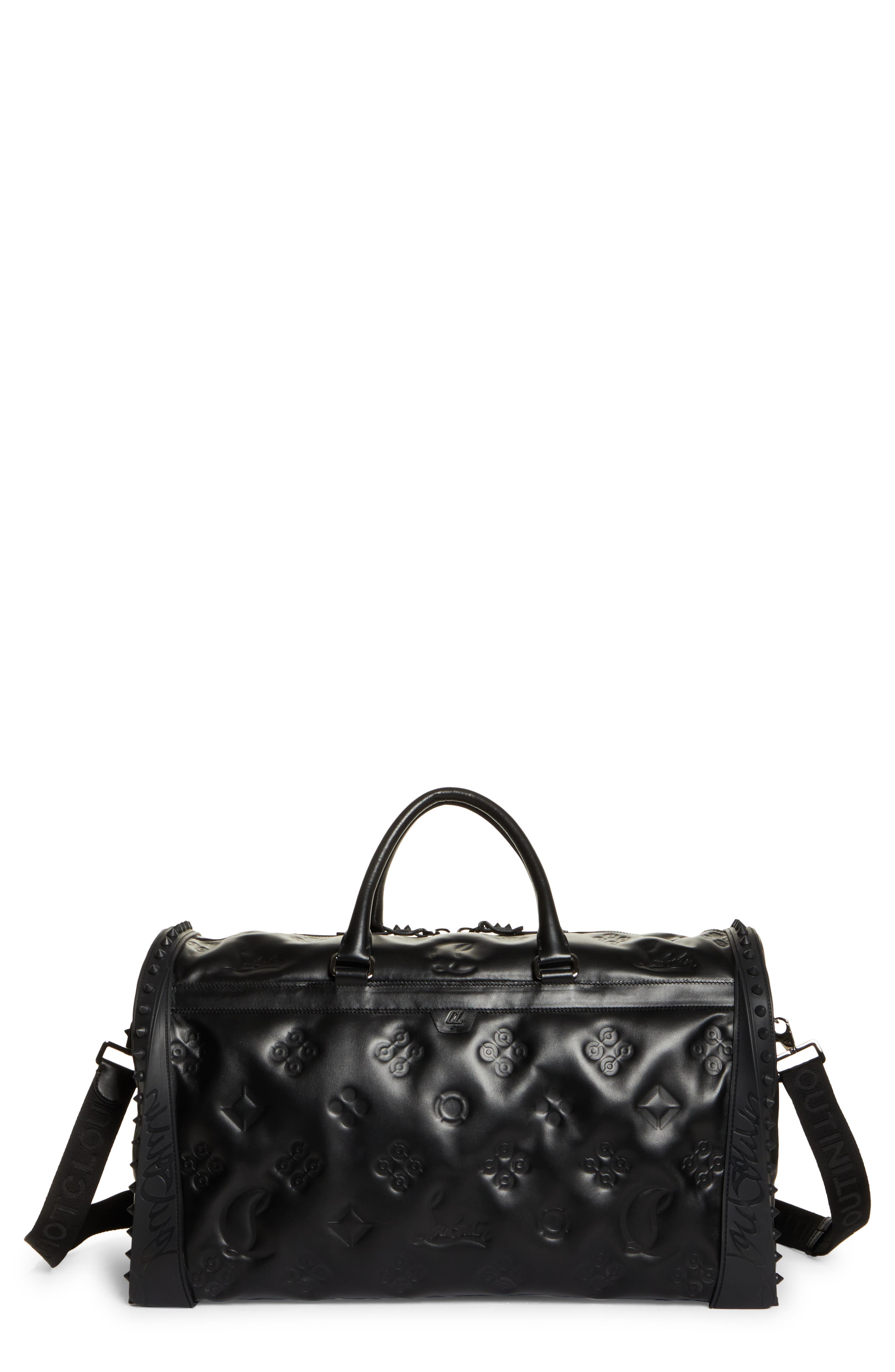 Christian Louboutin Sneakender Loubinthesky Padded Leather Duffle Bag, Main, color, 