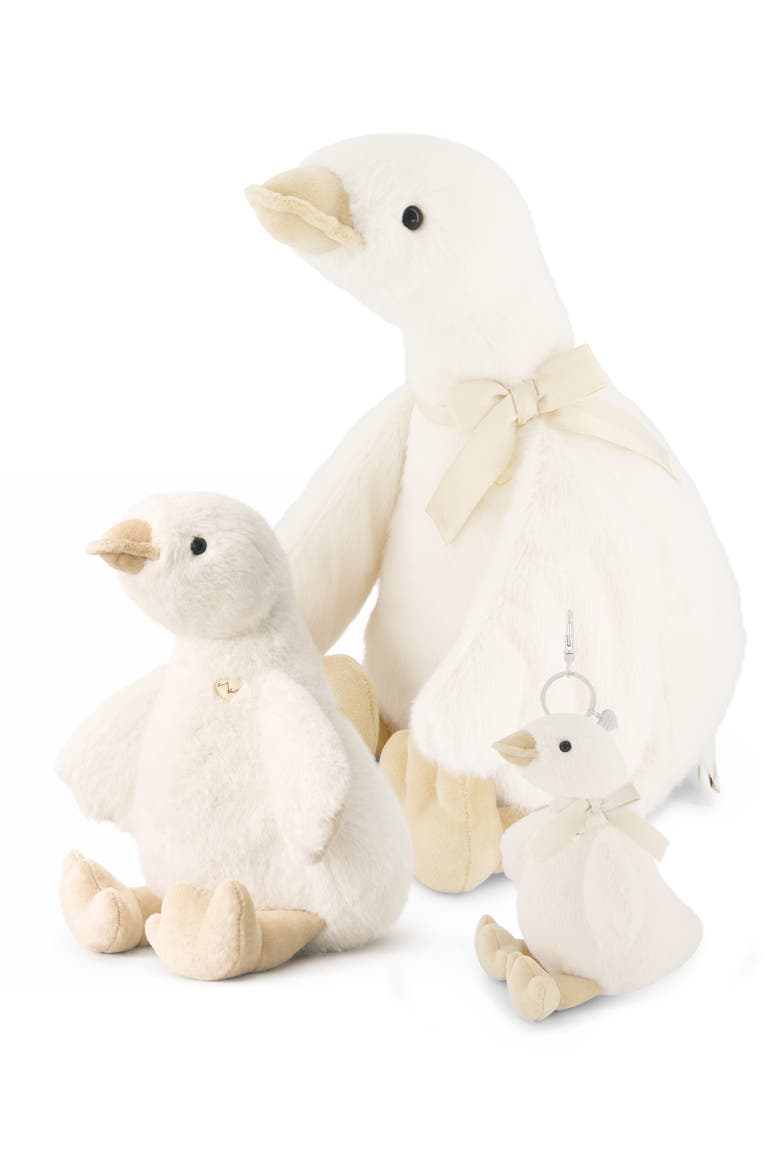 Rose the Duck Plush & Keychain Family Set, Main, color, Off White