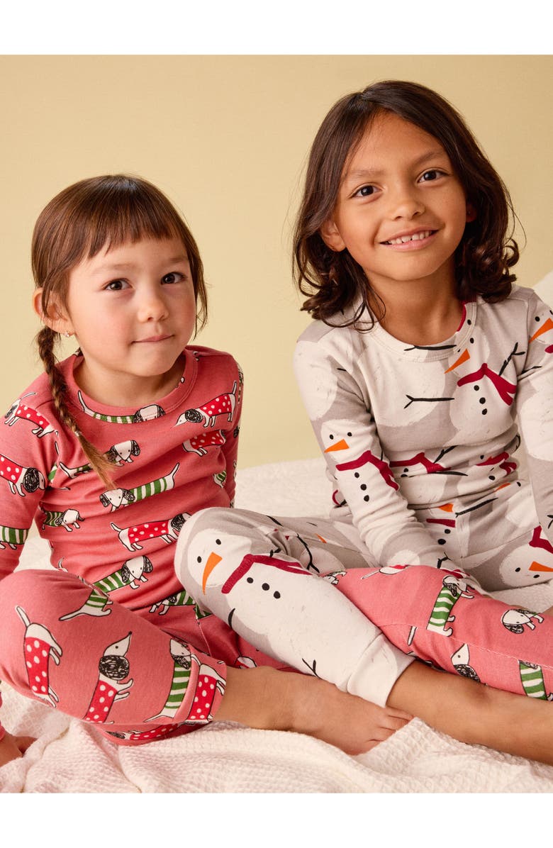 Tea Collection Goodnight Pajama Set, Alternate, color, Friendly Snowman