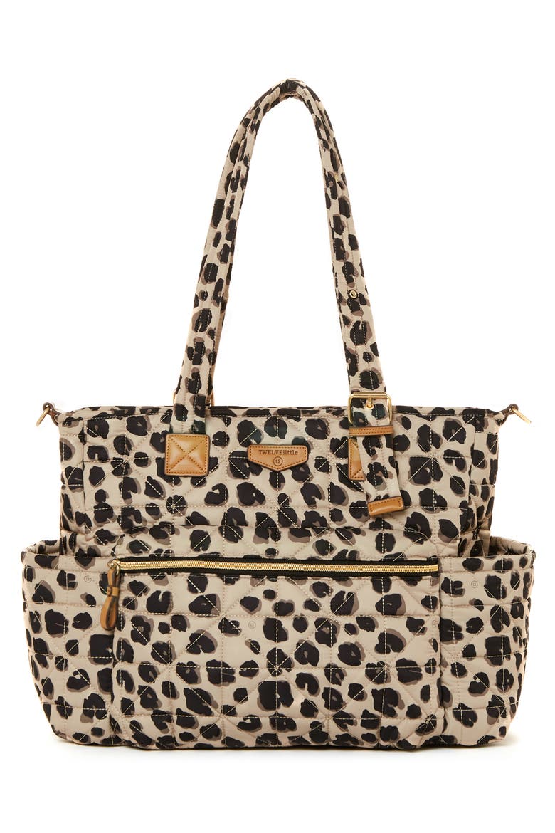 Companion Carry Love Quilted Diaper Bag, Alternate, color, LEOPARD
