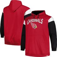 PROFILE Men's Profile Cardinal Arizona Cardinals Big & Tall Trench Battle Pullover Hoodie