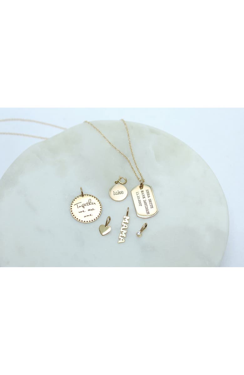 Zoë Chicco Mantra Coin Pendant, Alternate, color, 14K Gold