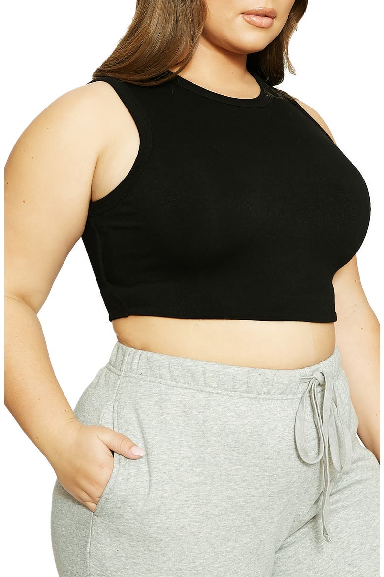 LORI CROP SL TANK, Alternate, color, BLACK